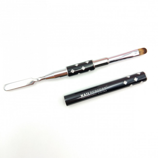 Nail Perfect Sqeasy Gel Brush & Spatula Nail Perfect Sqeasy Gel Brush & Spatula