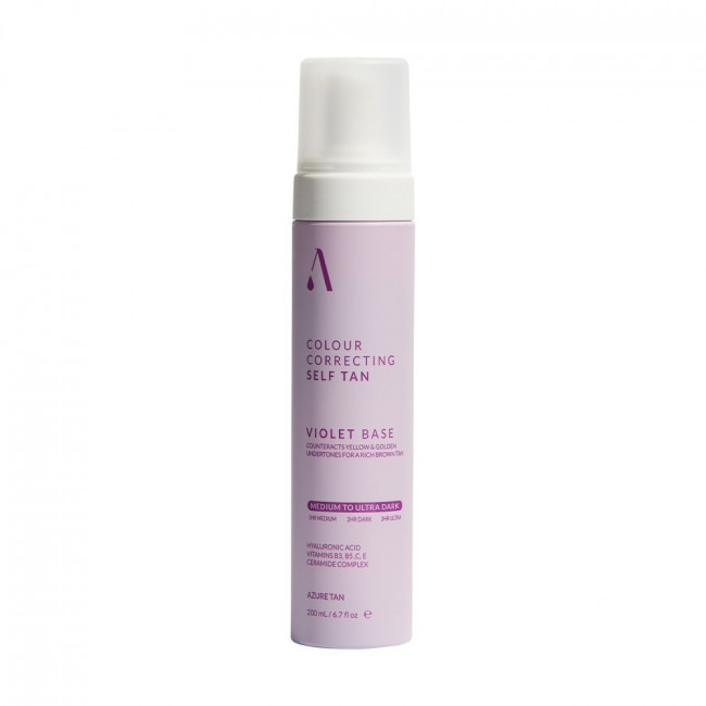 Azure Tan Self Tan Mousse Violet Base Medium to Ultra Dark 200 ml