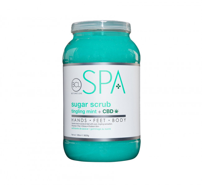 BCL Spa Tingling Mint et CBD - Sugar Scrub 1814 g BCL Spa Tingling Mint et CBD - Sugar Scrub 1814 g
