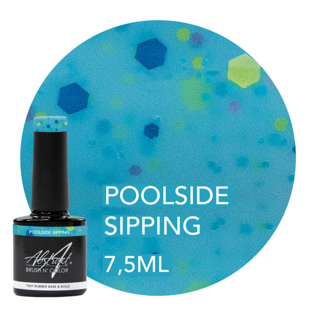 Poolside Sipping - TINY Rubber Base & Build Gel Abstract Poolside Sipping - TINY Rubber Base & Build Gel Abstract
