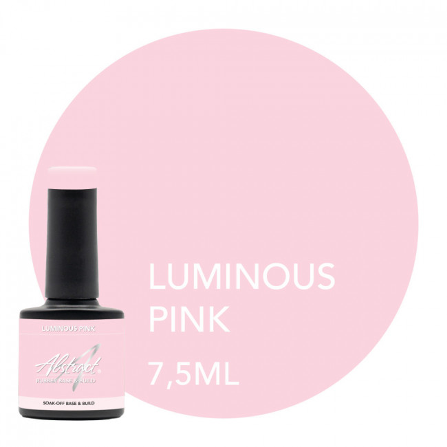 Luminous Pink TINY Rubber Base & Build Gel Abstract