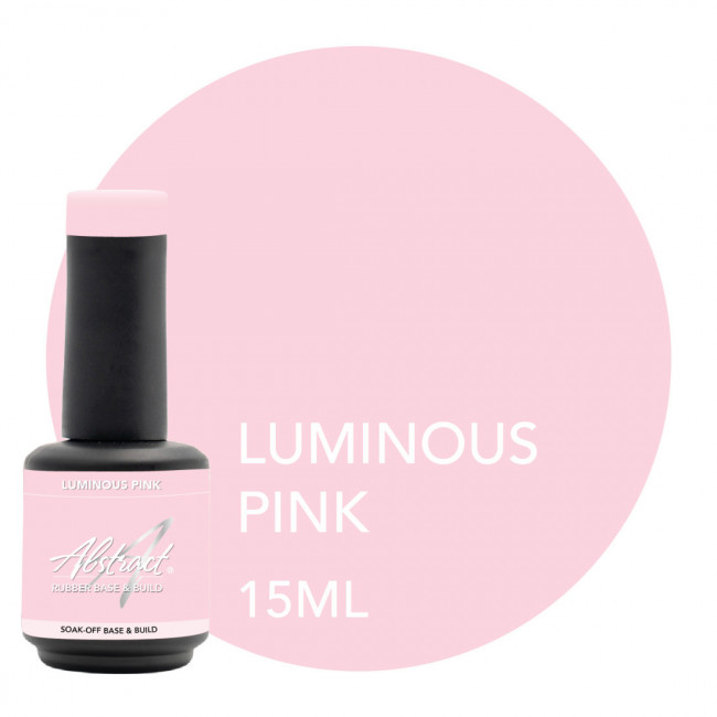 Luminous Pink Rubber Base & Build Gel Abstract