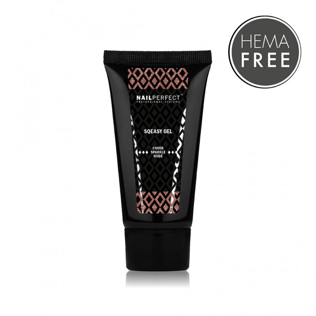 Nail Perfect Sqeasy Gel Cover Sparkle Nude 60gr new formula Nail Perfect Sqeasy Gel Cover Sparkle Nude 60gr new formula