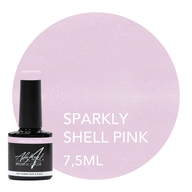 Rubber base & build SPARKLY SHELL PINK 7.5 ml sparkly collection