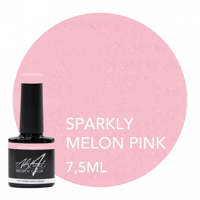 Rubber base & build SPARKLY MELON PINK 7.5 ml sparkly collection