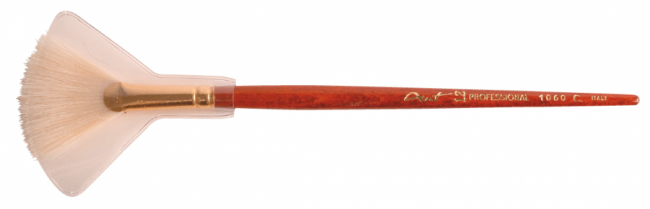 Maskerpenseel gelaat (waaier)