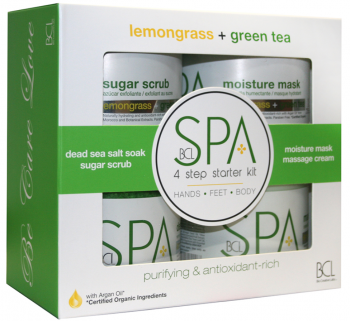 BCL Spa 4 Step Starter Kit: Lemongrass + Green Tea