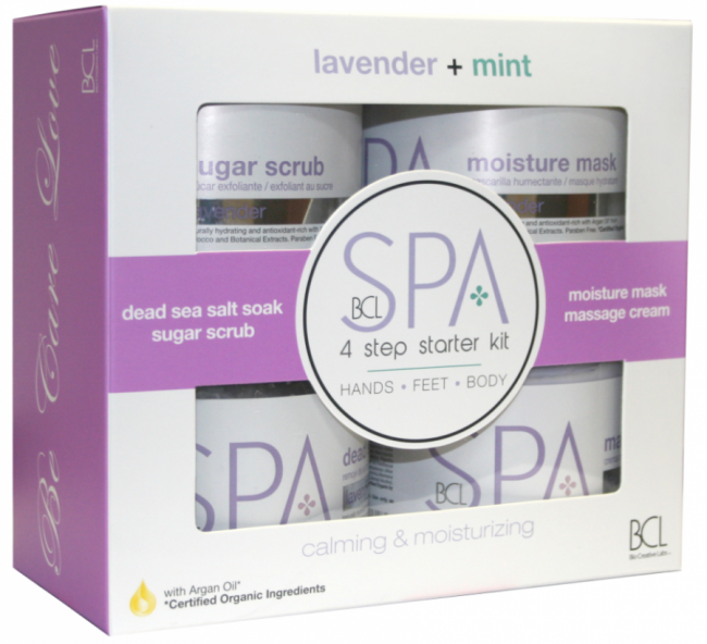 BCL Spa 4 Etapes Starter Kit: Lavende + Menthe BCL Spa 4 Etapes Starter Kit: Lavende + Menthe