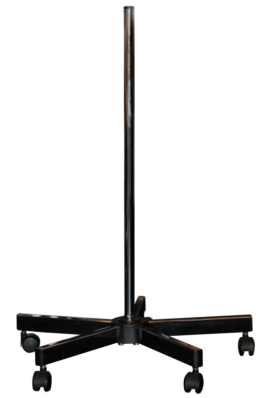 Trépied sur roues pour lampes loupe