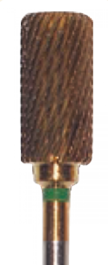 Carbure en or cilindrique anneau vert T431 SPEED plus 065