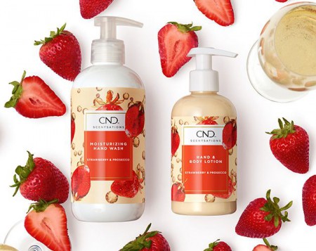Strawberry and Prosecco - CND Scentsations DUO Hand Wash and Lotion