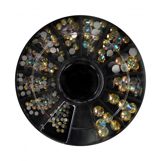 Mix Rhinestone Wheel CHAMPAGNE