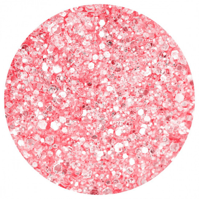 Pastel glitter CORAL