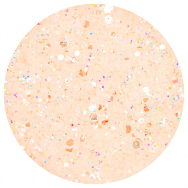 Pastel glitter SALMON