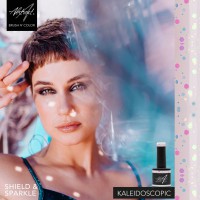 Kaleidoscopic Shield and Sparkle Top Gel Abstract