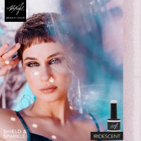 Iridescent Shield and Sparkle Top Gel Abstract