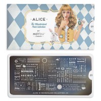 Alice 01 | MoYou London plaque de tamponnage