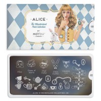 Alice 02 | MoYou London plaque de tamponnage