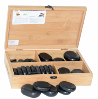 Hotstone verwarmer + set hotstone stenen 38 st.