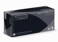 Zwarte handschoenen nitril 1 doos per 100 stuks maat small