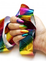 Lecenté Rainbow Shimmer Nail Art Foil