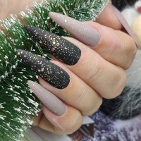 Champagne Supernova - Rubber Glitter Velvet Top Gel | Abstract