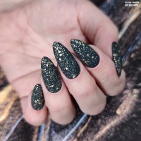 Champagne Supernova - Rubber Glitter Velvet Top Gel | Abstract