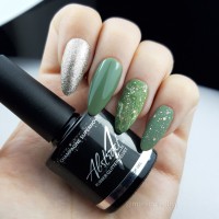 Champagne Supernova - Rubber Glitter Velvet Top Gel | Abstract