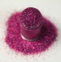 Lecente Darkest Pink Holographic Glitter - Pantone Viva Magenta 2023 Selection