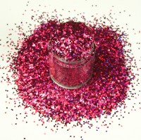 Lecente Bright Pink Holographic Glitter - Pantone Viva Magenta 2023 Selection