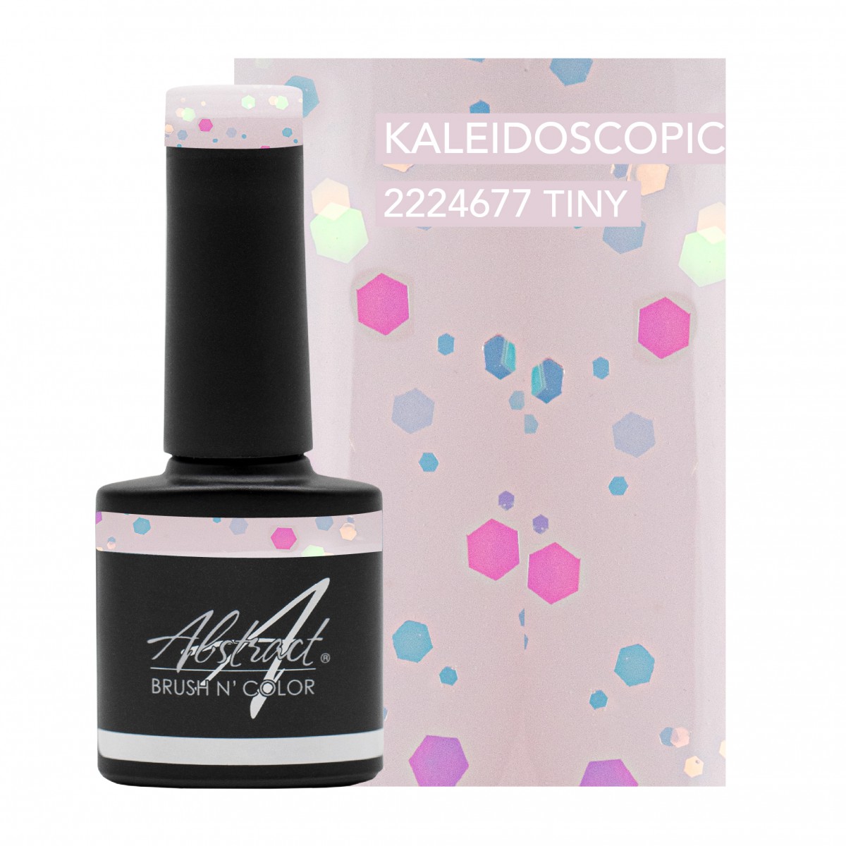 Kaleidoscopic Shield and Sparkle Top Gel Abstract