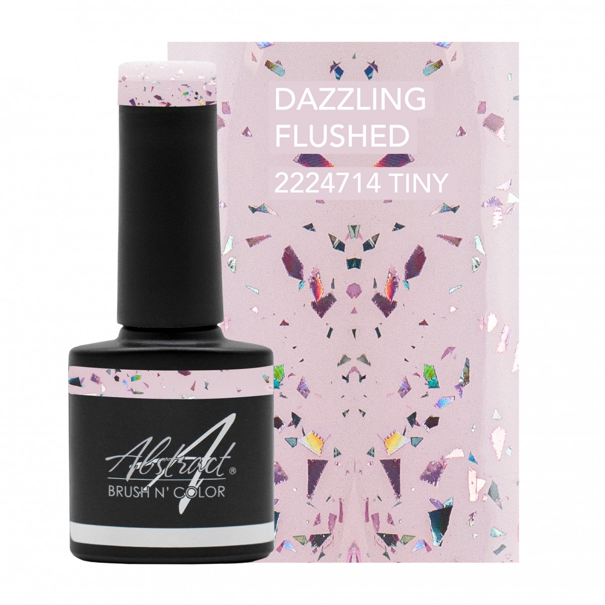 Dazzling Flushed Shield and Sparkle Top Gel Abstract