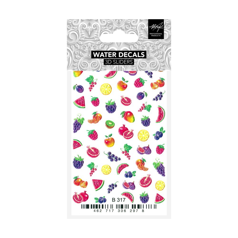 Tropical Fruits water decals B317