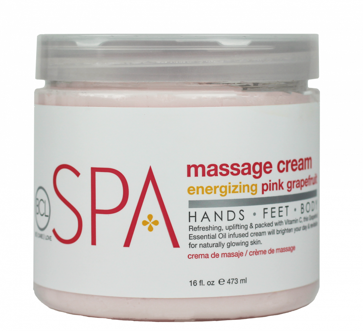 BCL Spa Pink Grapefruit - Massage Cream 473 ml