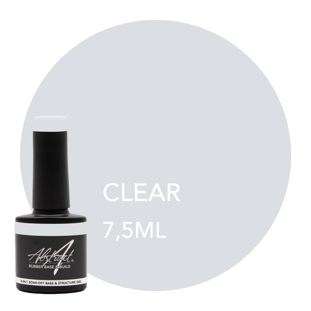 Clear TINY Rubber Base & Build Gel Abstract