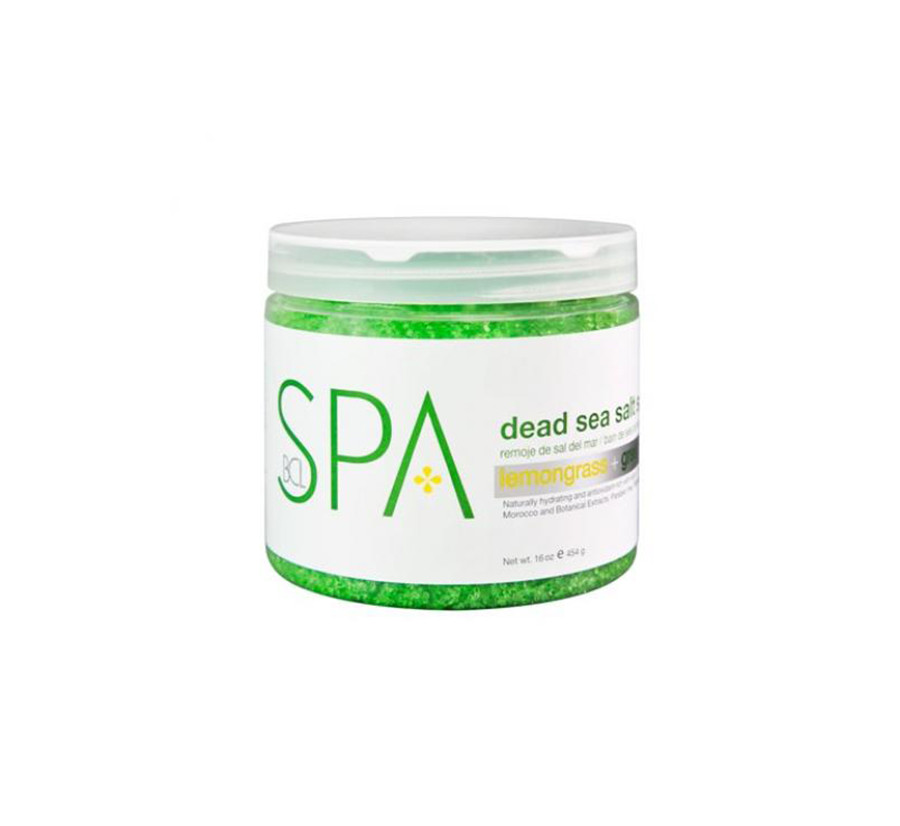 BCL SPA Lemongrass en green tea - sea salt soak 454g