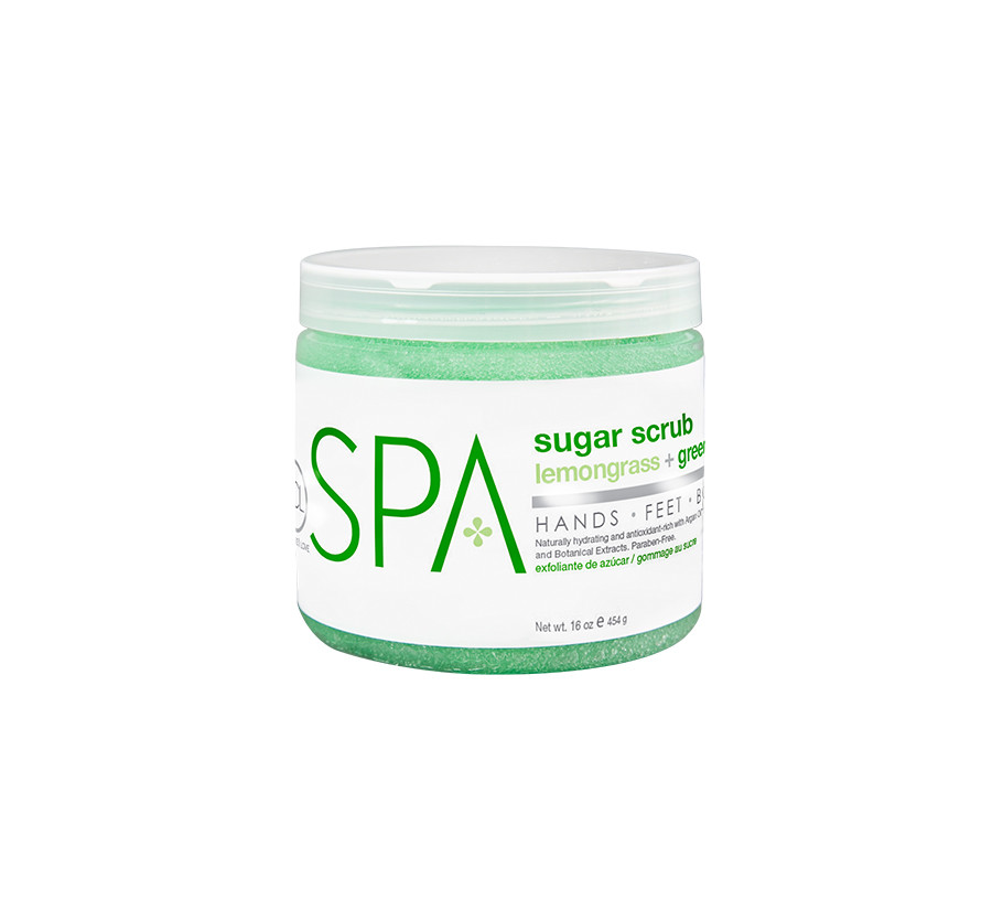 BCL SPA Lemongrass en green tea - sugar scrub 454g