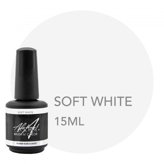 Soft White Rubber Base & Build Gel 15 ml Abstract