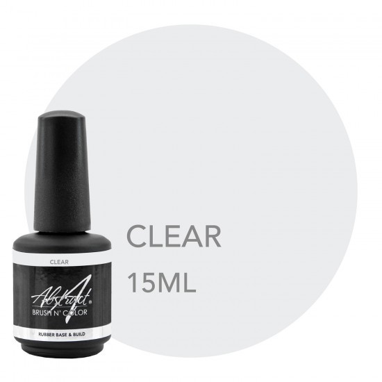 Clear Rubber Base & Build Gel 15 ml Abstract