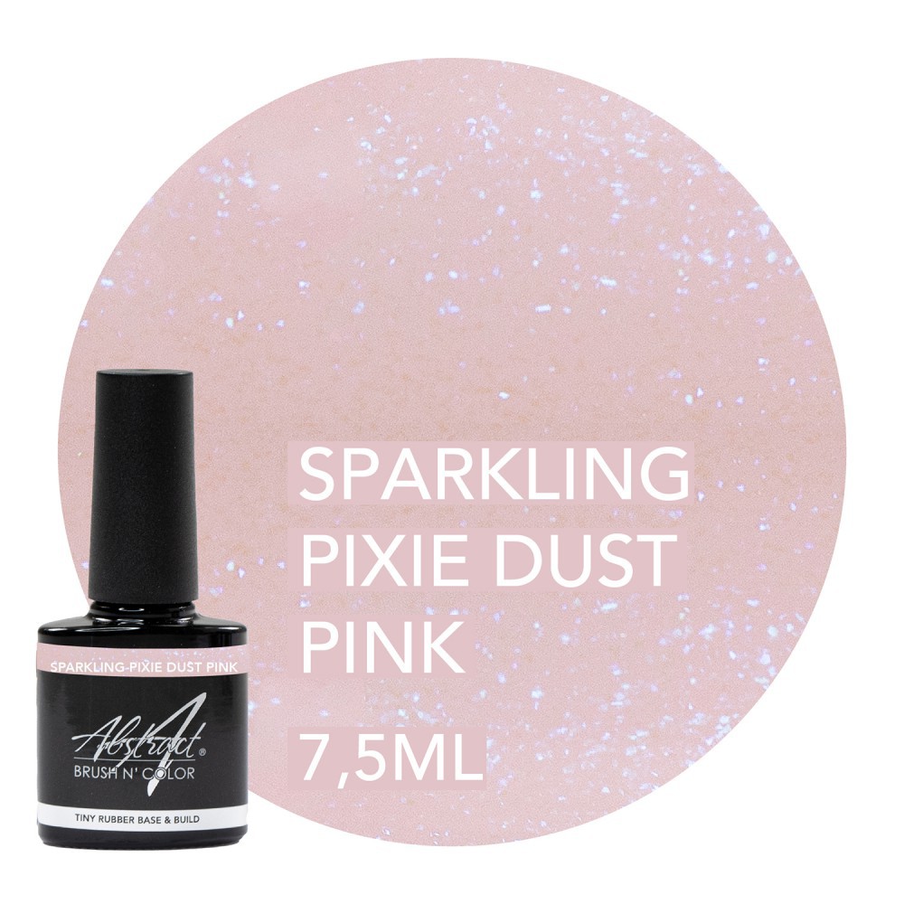 Sparkling Pixie Dust Pink Base & Build Gel Abstract