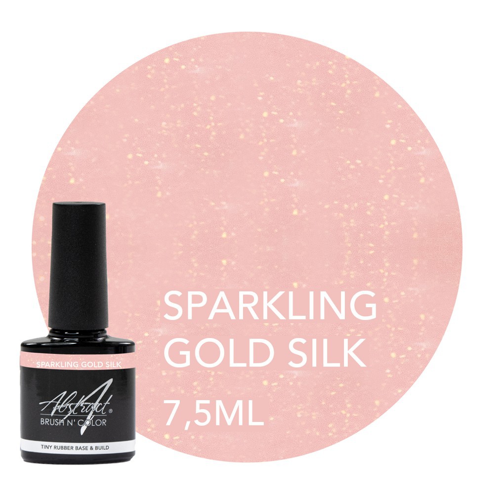 Sparkling Gold Silk Base & Build Gel Abstract