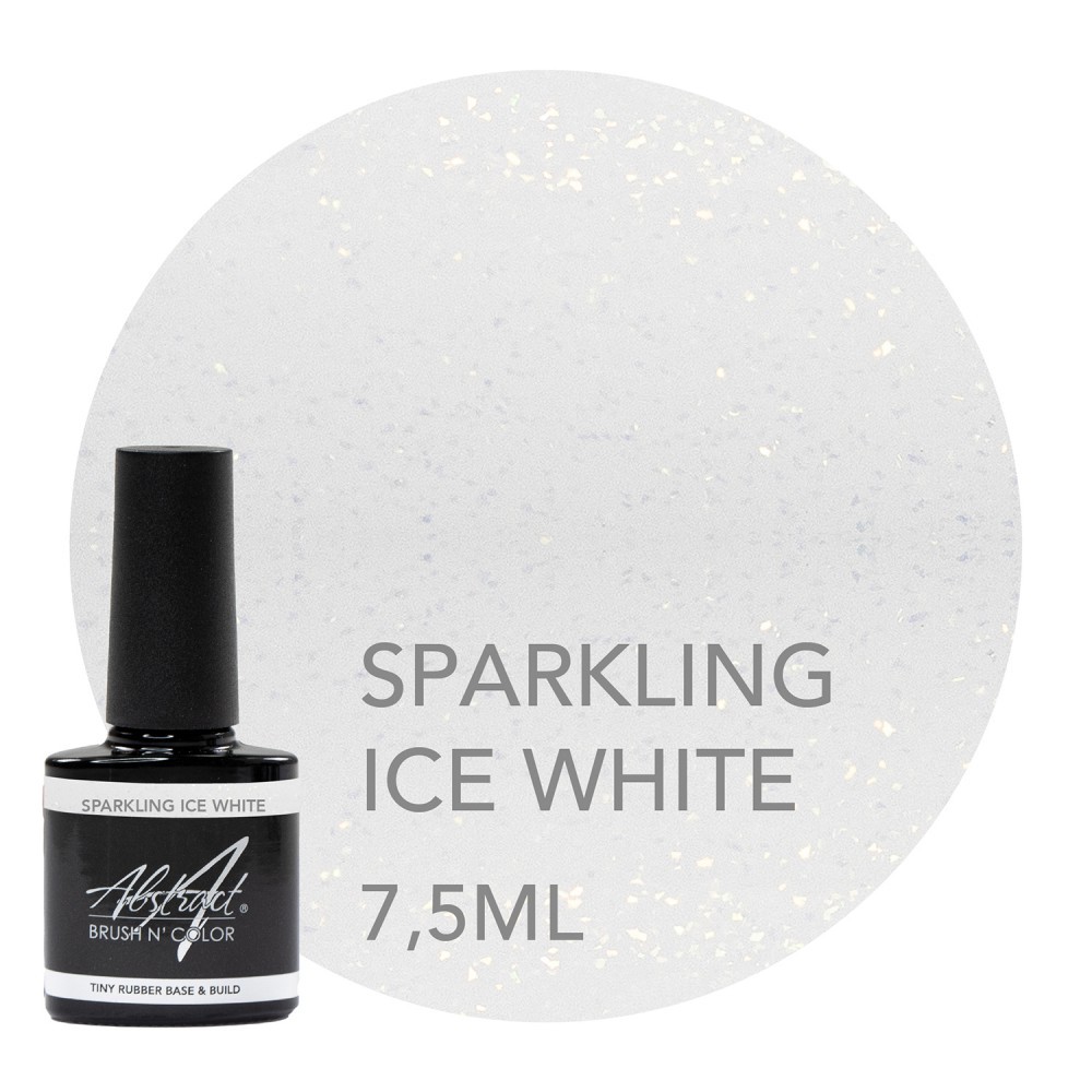 Sparkling Ice White Base & Build Gel Abstract