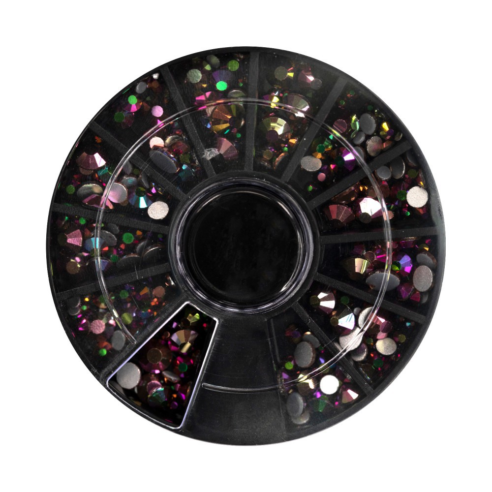 Abstract Mix Rhinestone Wheel CHAMELEON - Pantone Viva Magenta 2023 Selection