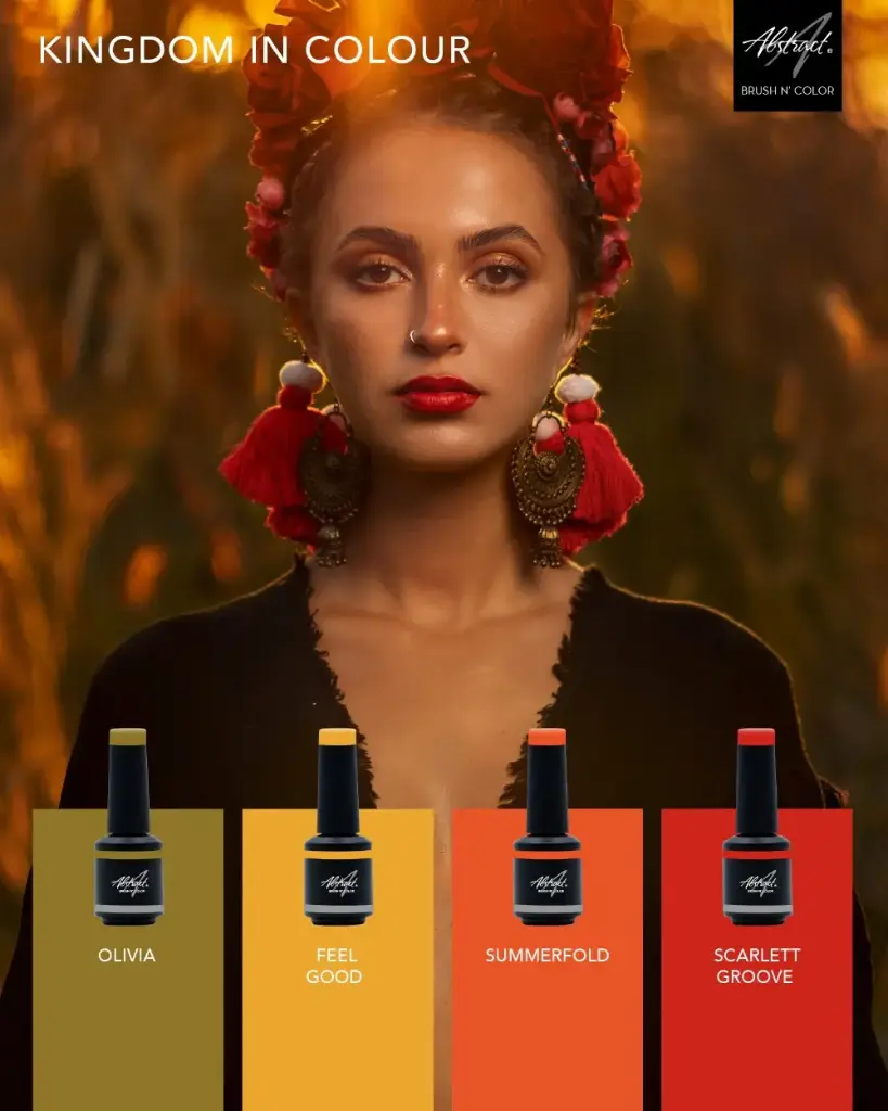 Abstract Brush N' Color Collection THE KINGDOM IN COLOR 4 x 10ml