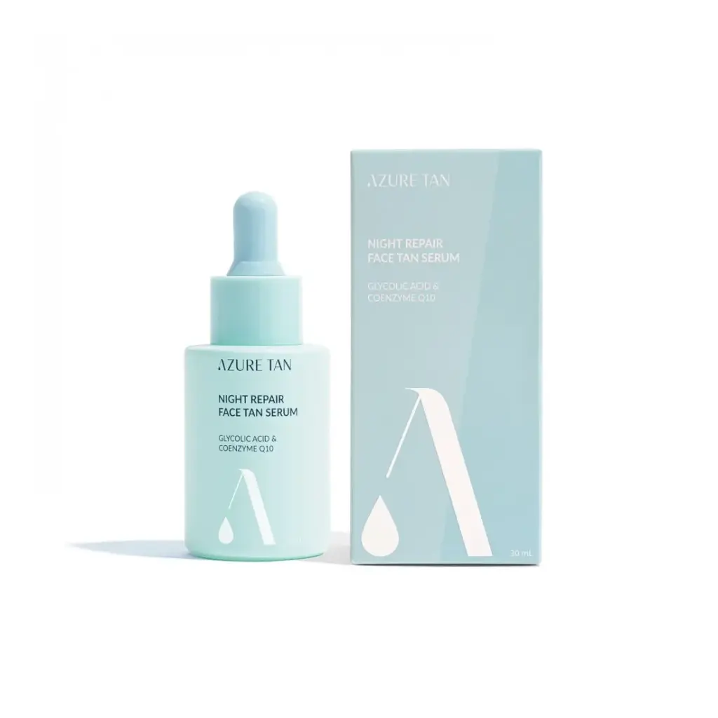 Azure Tan Night Repair Face Tan Serum 30ml
