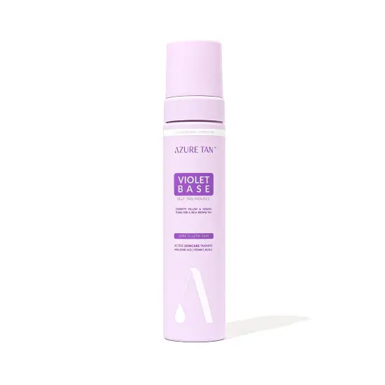 Azure Tan Self Tan Mousse Violet Base DARK To ULTRA Dark 200ml