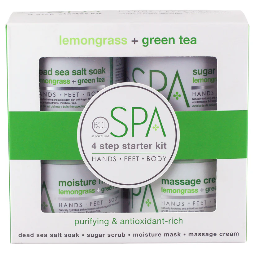 BCL Spa 4 Step Starter Kit: Lemongrass & Green Tea