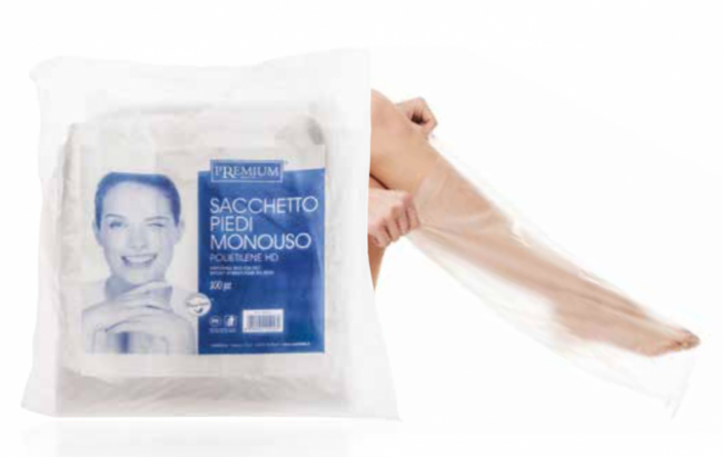Beschermhoes plastiek voet per 100 st