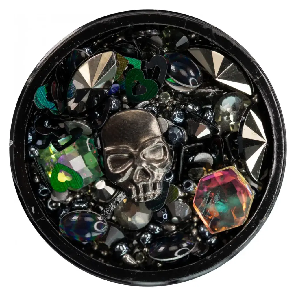 Abstract Jewelry Box Gunmetal