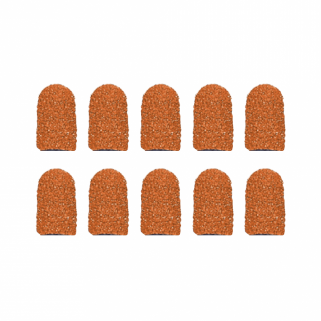 Schuurkap oranje 5 mm per 10 st